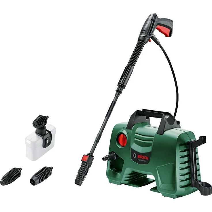Bosch DIY EasyAquatak 120 Hochdruckreiniger 3 x Düse, Hochdruckpistole, transparenter Wasserfilter, 5 m Kabel, 5 m Schlauch, Karton, 1500 Watt, Druck: 120 bar, max. Fördermenge: 350 l-h – Bild 3