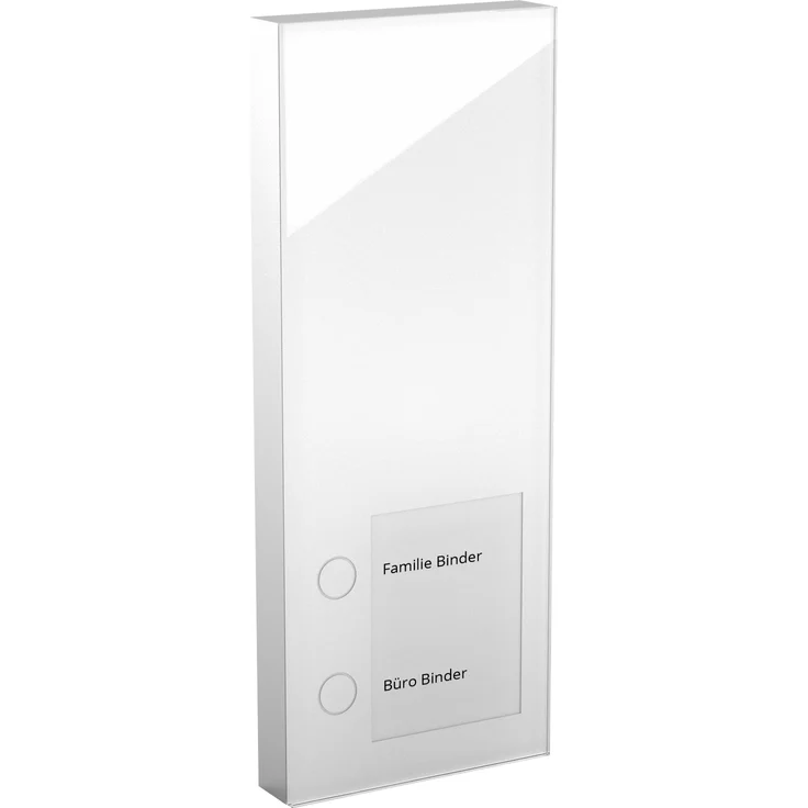 DoorLine Slim Dect Funk Weiß Türsprechanlage, Klingel, Funkklingel, Türöffner anschließbar, Haustelefon und Handy als Gegensprechanlage, Aufputz auf Standard Unterputzdose. – Bild 1