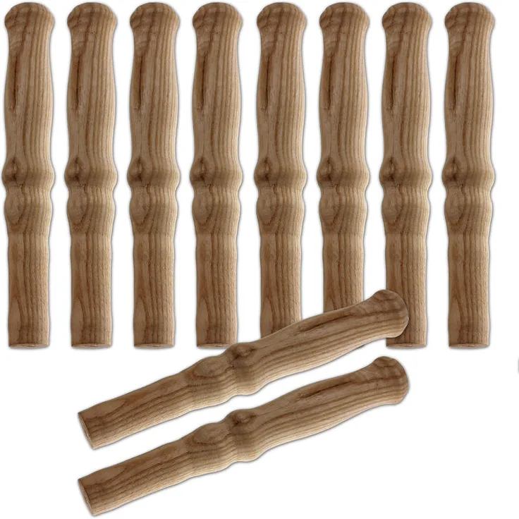 10x Schubkarren Universal Holzgriffe Karrengriff Schiebkarre Schubkarrengriffe Griffe