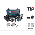 Bosch Professional GBH 18V-26 Akku Bohrhammer 18V 2,6J SDS plus Brushless + 1x Akku 5,0Ah + Ladegerät + Zubehör Steckdosenkronen + L-Boxx