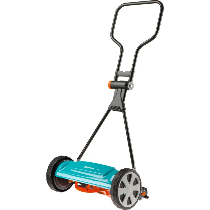 GARDENA Classic Spindelmäher 400: Handrasenmäher mit 40cm Schnittbreite für bis zu 200 m² Rasenfläche, Messerwalze aus Qualitätsstahl, berührungslose Schneidetechnik, geräuscharm und präzise - 4018-20 – Bild 1