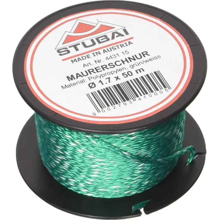 Stubai 443115 Maurerschnur auf Spule Ø 1, 7 mm grün 50 m