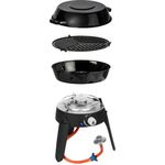 CADAC 30 Lite LP Safari Chef Campinggrill Gasgrill klein, Piezozündung, Edelstahl