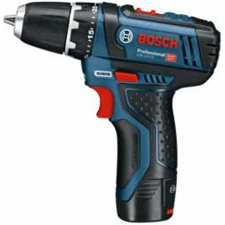 Bosch Professional Akku-Bohrschrauber GSR 12V-15, mit 2 Akkus, Ladegerät und Bit-Set – Bild 2