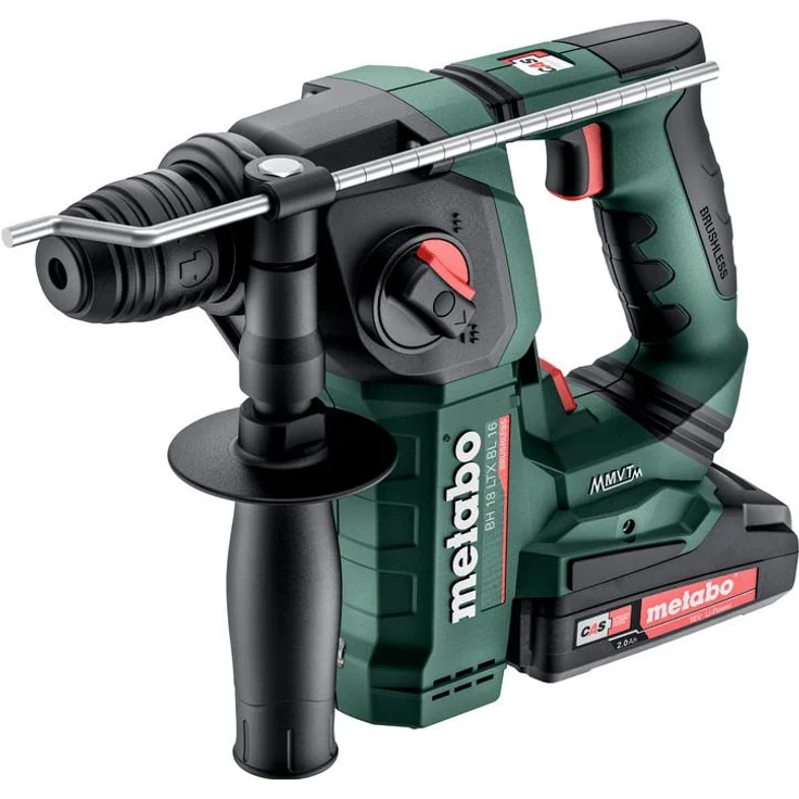 Metabo Akku-Bohrhammer BH 18 LTX BL 16, Metabox 145 L, 18V 2x2Ah Li-Ion + SC 30 - 600324500
