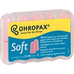 Ohropax Ohrstöpsel SOFT - Anatomisch geformte In-Ohr-Stöpsel aus hautfarbenem Schaumstoff zum Schutz vor Lärm - zum Entspannen, Schlafen und Musik hören - 1x 10 Ohrstöpsel