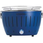 LotusGrill Standard Holzkohlegrill Tiefblau G-TB-34P(D 32cm) mit USB Anschluss