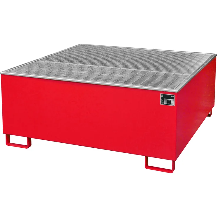 Bauer Auffangwanne AW 1000-PE, lackiert, Feuerrot