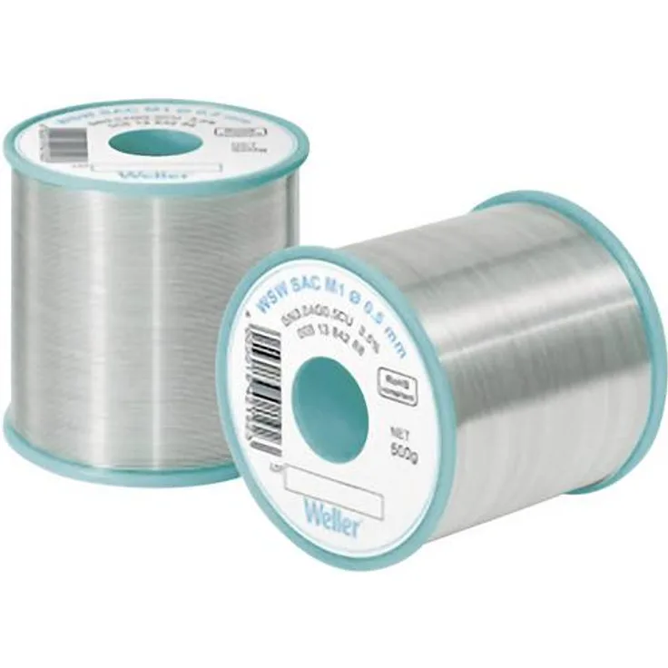 Weller WSW SAC M1 Lötzinn, bleifrei Spule Sn3.0Ag0.5Cu 500g 0.8mm