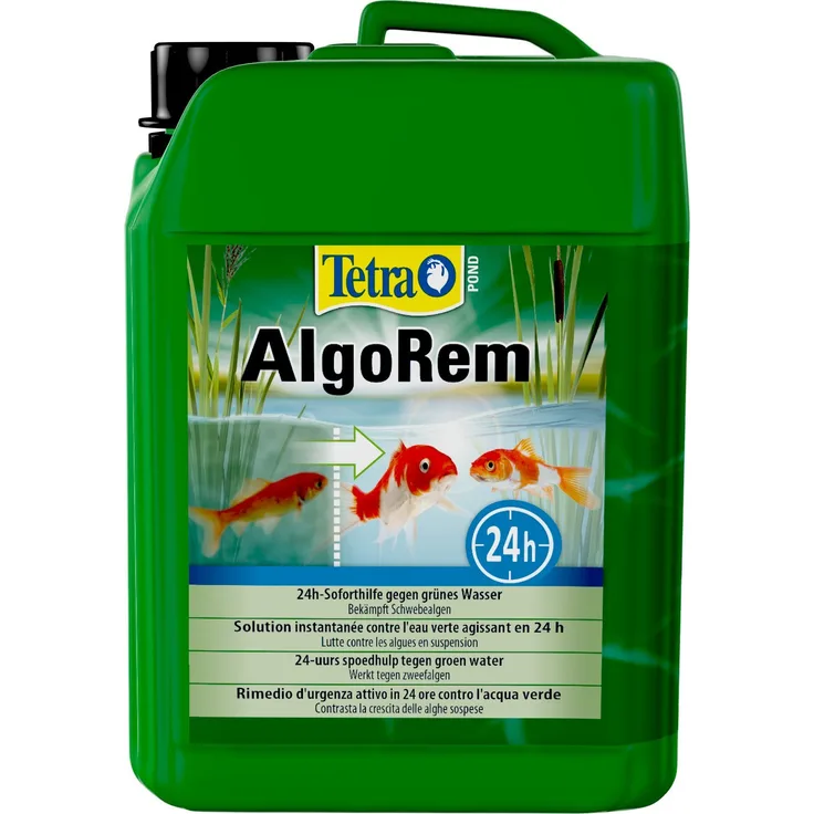 Tetra Pond AlgoRem (24-Stunden-Soforthilfe gegen grünes Wasser im Gartenteich), 3 L Eimer