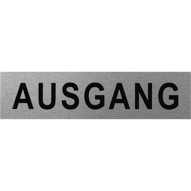 Türschilder in verschieden Größen + Bilder + Sprüche Türschild selbstklebend Firmenschild Ausgang 160x40mm BWE
