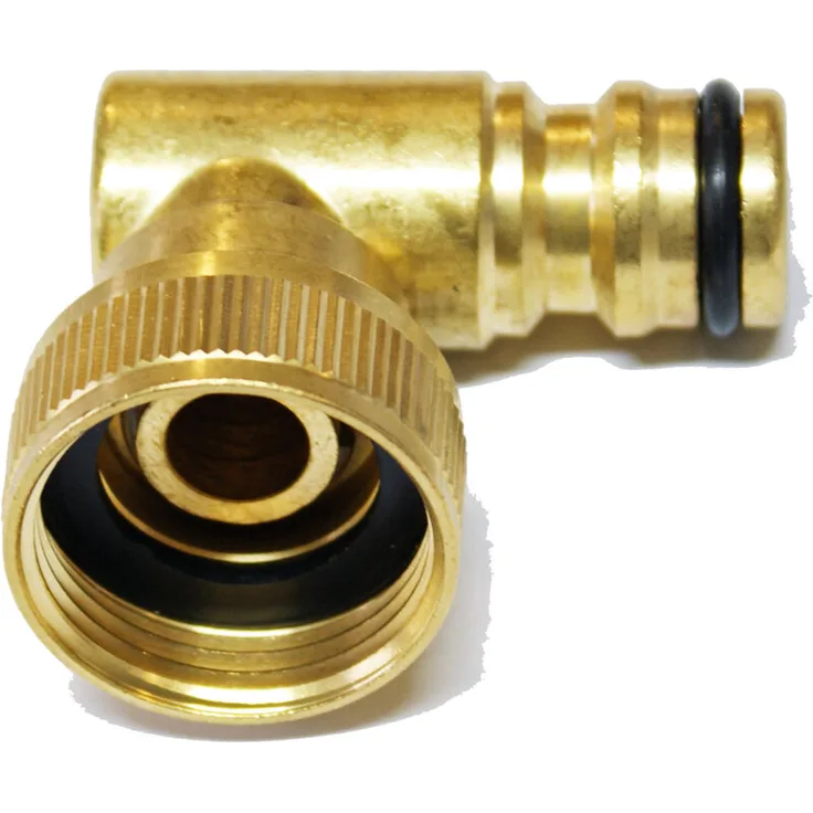 Torinta - Messing Adapter Steckkupplung Winkel 3-4 Zoll drehbar 360 Grad
