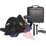 FERM Mauernutfräse Schlitzfräse 1700W - 2 Diamantscheiben 125mm - Laserfürhrung - Staubabsaugungsadapter - Koffer