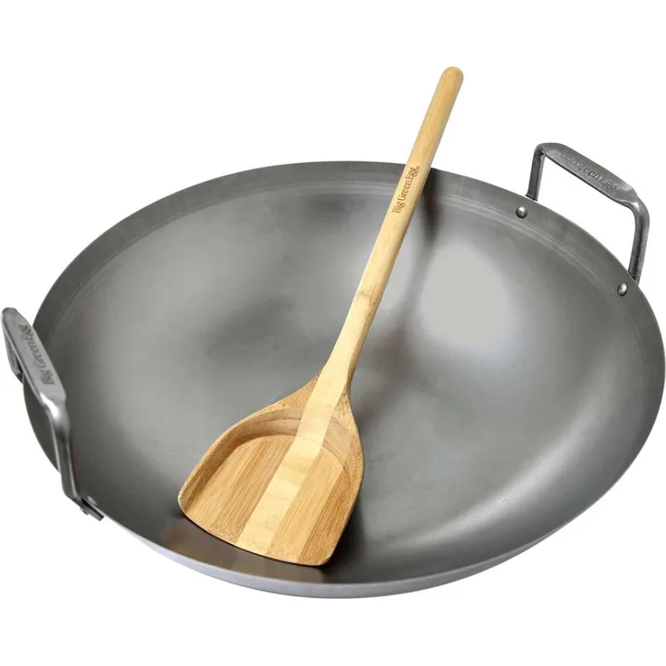 Big Green Egg Grill-Wok aus Kohlenstoffstahl Carbon Steel Grill Wok Ø 40 cm für EGG Large & XLarge