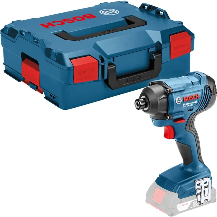 Bosch Professional 18V System Akku Drehschlagschrauber GDR 18V-160 (max. Drehmoment: 160 Nm, Schrauben M6 - M14, 1-4''-Innensechskant, ohne Akkus und Ladegerät, in L-Boxx)