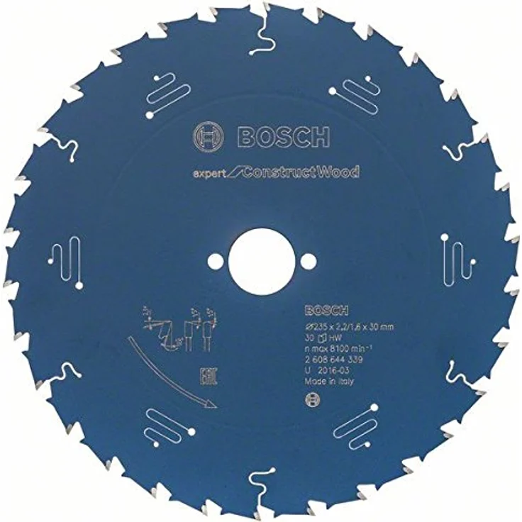 Bosch 2608644339 Kreissägeblatt EX CW H 235x30mm mit 30 Zähnen