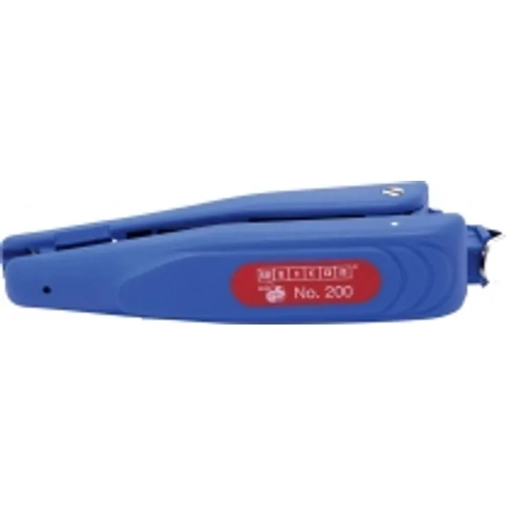 WEICON 51000200 Duo-Stripper No.200 zum Entmanteln & Abisolieren von Kabeln & Leitern, Blau-Rot, 160mm