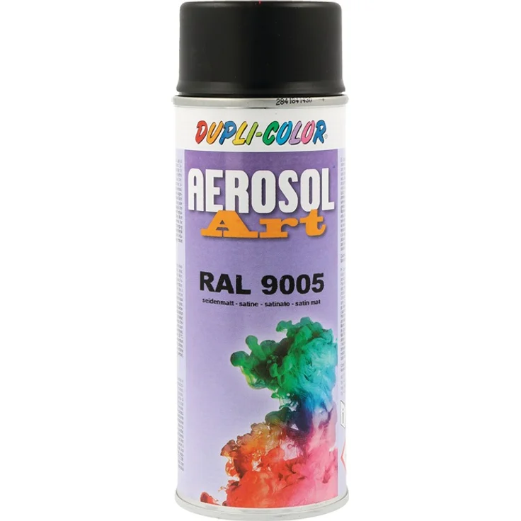 Dupli Color - Buntlackspray AEROSOL Art tiefschwarz seidenmatt RAL 9005 400 ml Spraydose - schwarz – Bild 1