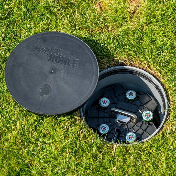 HopfenHöhle Outdoor Erdloch Bierkühler für 15 Flaschen, 20 cm – Bild 5