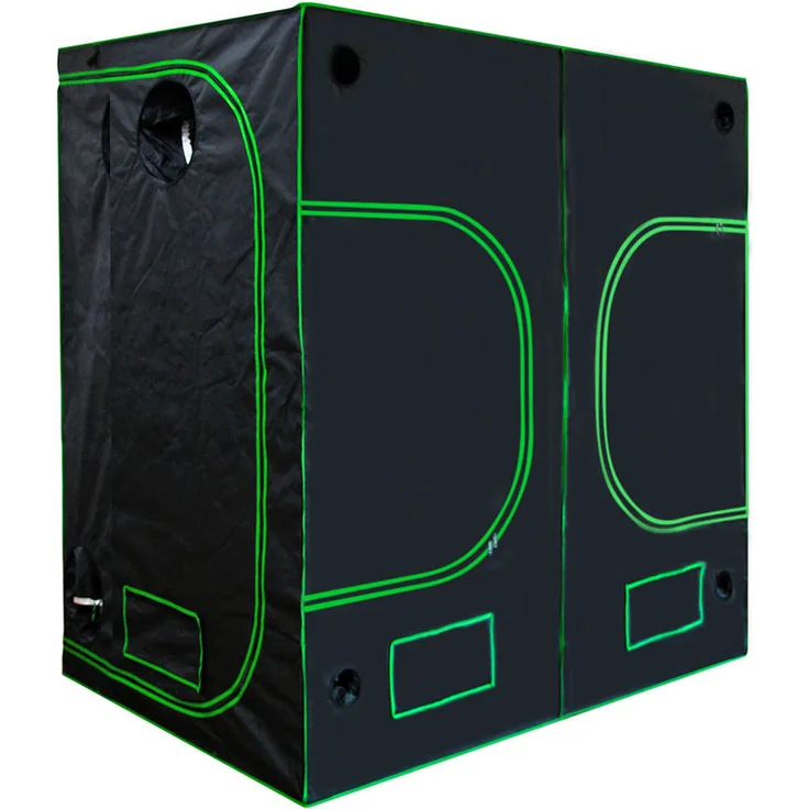 Grow Box Grow Zelt für Pflanzen Growbox Gewächshaus Garten Anzucht Gemüse Kräuter Schrank Indoor 240x120x200cm Blumen klein Tomaten Hydro Green