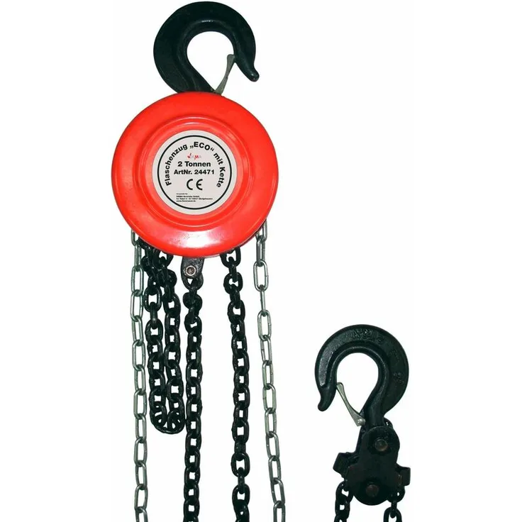Dema - Kettenzug Flaschenzug Handkettenzug Kettenflaschenzug eco 2000 kg bis 2.5 m Hub
