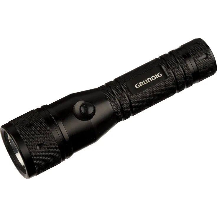 Grundig LED-Taschenlampe 871125290040 LED-Taschenlampe, Aluminium, schwarz, 14 34 cm
