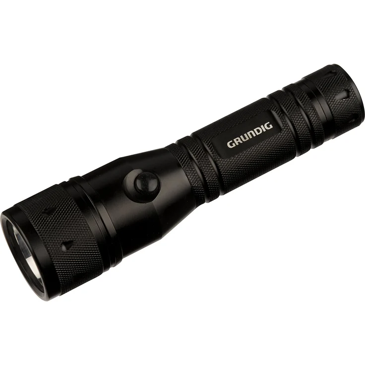 Grundig LED-Taschenlampe 871125290040 LED-Taschenlampe, Aluminium, schwarz, 14 34 cm