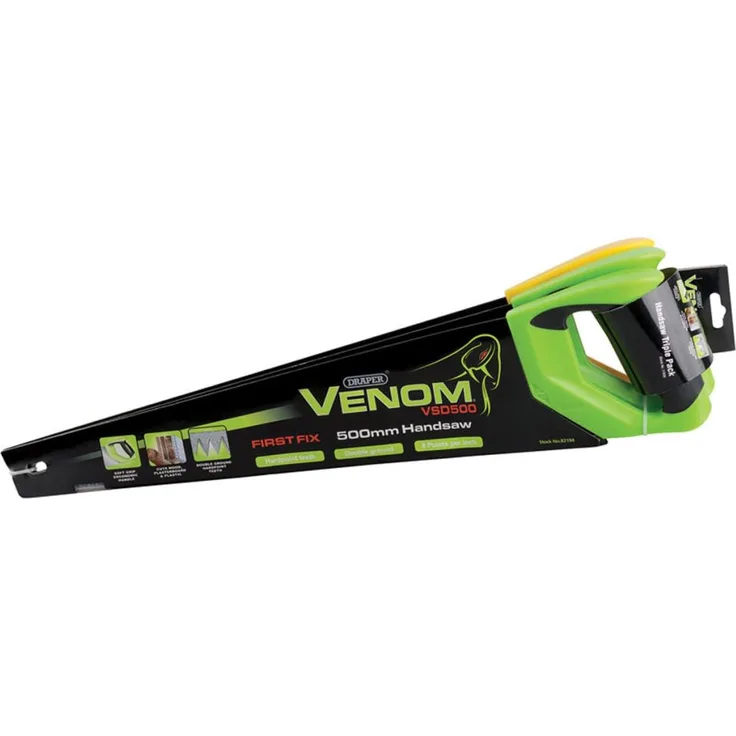 Draper Tools Dreiteiliges Handsägen-Set VENOM 50 cm Stahl 17693