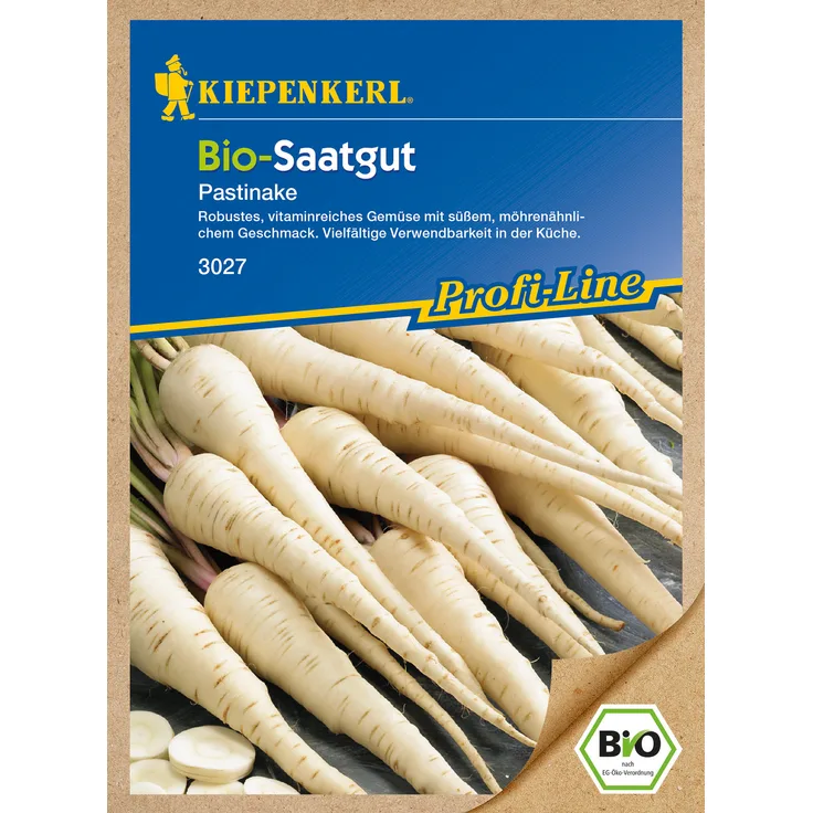 Kiepenkerl BIO Pastinake, robustes und vitaminreiches Gemüse mit süßem möhrenähnlichen Geschmack, Bio-Saatgut