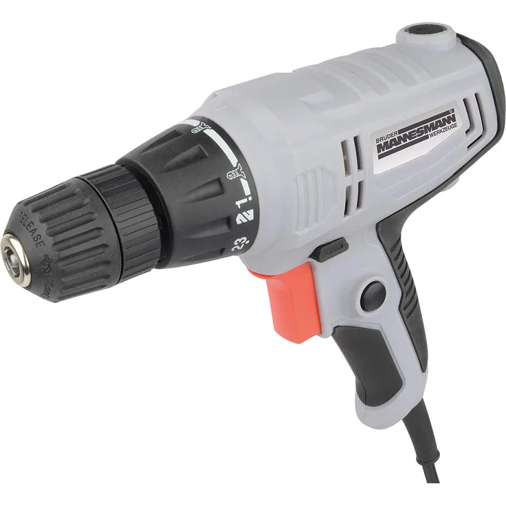 Brüder Mannesmann Werkzeuge M12502 Elektro-Bohrschrauber mit Drehmomentvorwahl