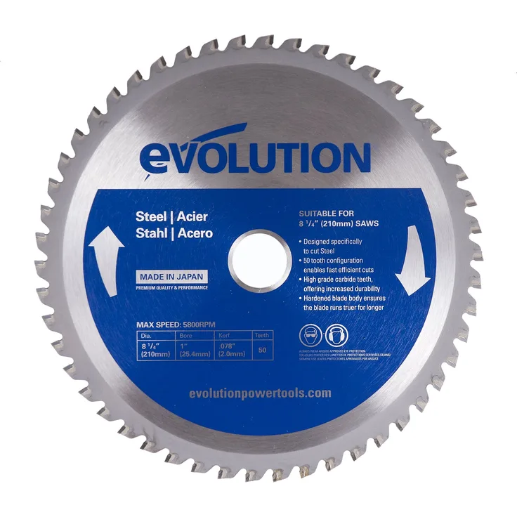 Evolution Power Tools Edelstahl Schneiden Sägeblatt, 8-1/4BLADEST
