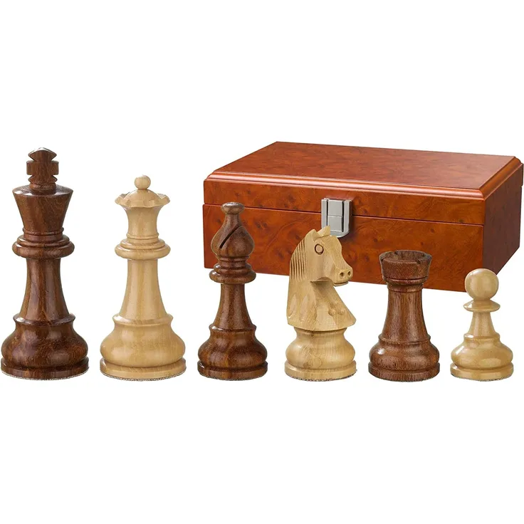 Philos 20661 - Schachfiguren Sigismund, Königshöhe 95 mm, gewichtet, in Figurenbox