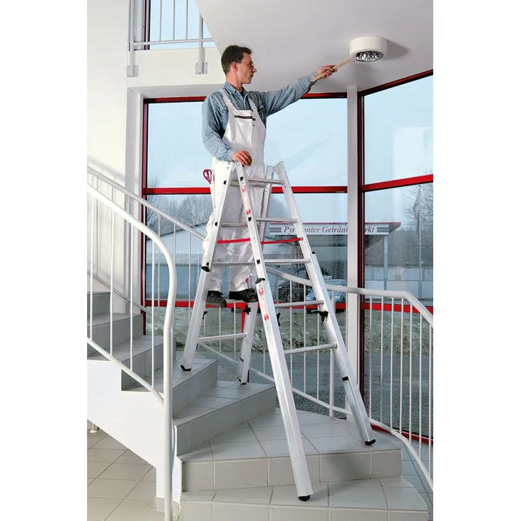 Euroline Premium 30576 Treppenstehleiter 2x7 Sprossen
