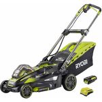 RYOBI RLM36X46H5P 36 V - mit Akku und Ladegerät, 46 cm Schnittbreite, Akku-Rasenmäher, 55 l Fangkorbvolumen