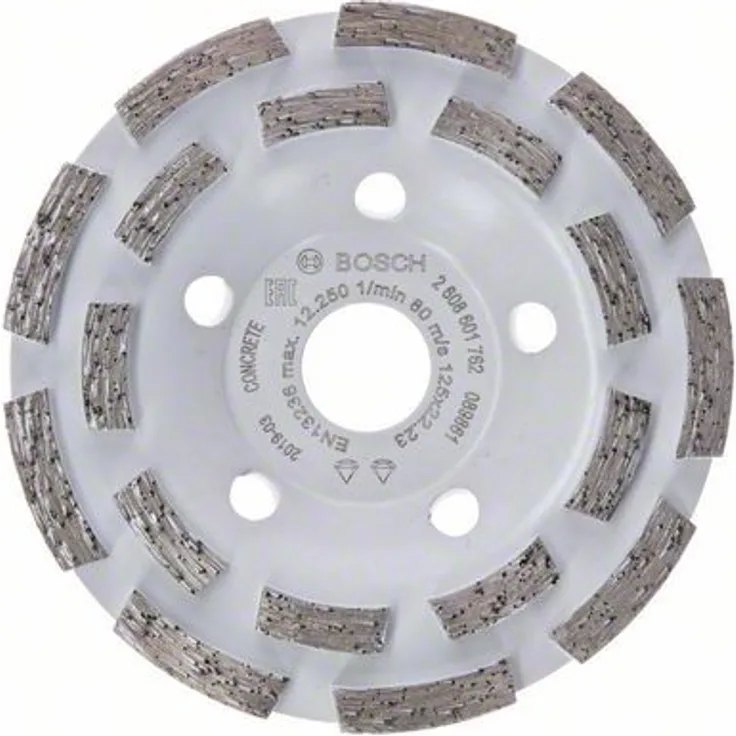 Bosch Professional 2608601762 Diamantschleifscheibe Expert für Winkelschleifer (für Beton, Schleifscheiben-ø: 125, Bohrungs-ø: 22,23 mm, Zubehör für Betonschleifer)