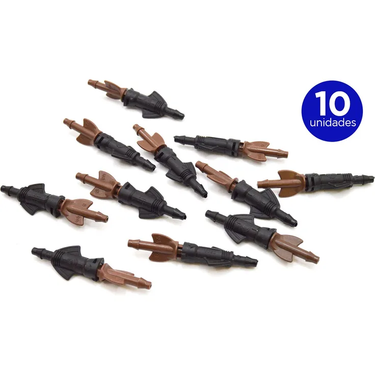 S&M 544217 Delta Interline 0 ? 6 l/h Bewässerung, 10 Stück, Braun und Schwarz