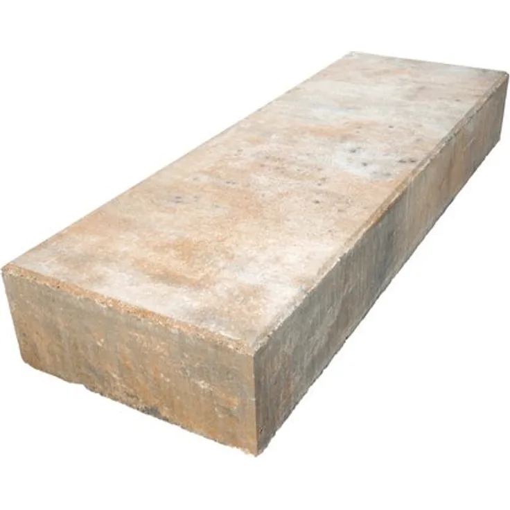 Diephaus Blockstufe aus Beton Muschelkalk 100 cm x 35 cm x 15 cm