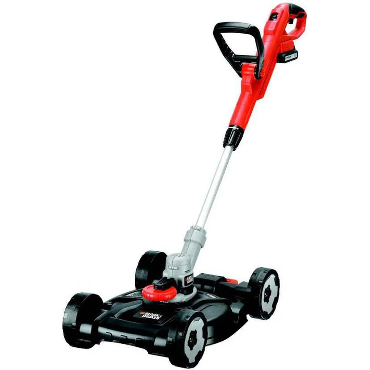 Black+Decker 3-in-1 Multi-Trimmer-Set (18V 2,0Ah, Kantenschneider, Rasentrimmer mit Rasenmäheraufsatz, speziell für kleinste Rasenflächen und schwieriges Gelände, inkl. Akku und Ladegerät) STC1820CM – Bild 1