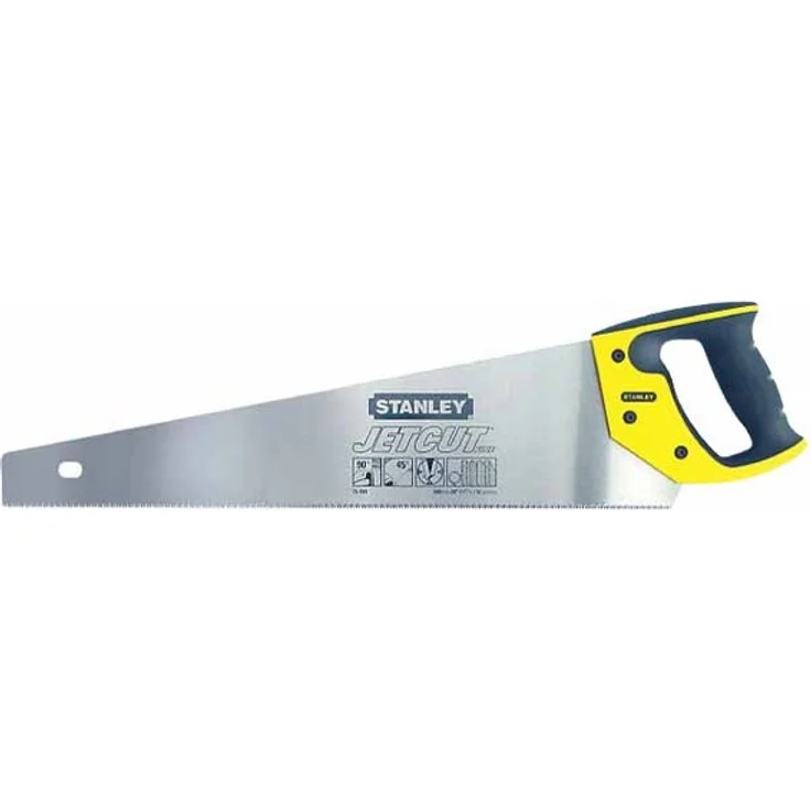 Stanley JetCut Handsäge fein (500 mm Länge, 11 Zähne-Inch, Bi-Material, Hardpoint-Verzahnung, 45°-90°-Anschlag) 2-15-599 – Bild 1