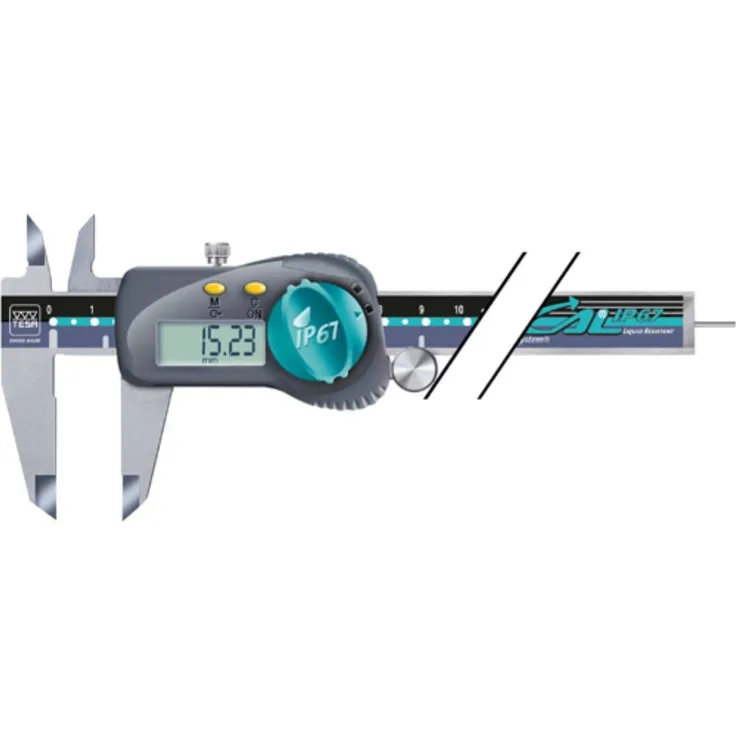 Tesa Messschieber elektron.200mm ZW. 0,01mm TWIN-CAL IP (530322)