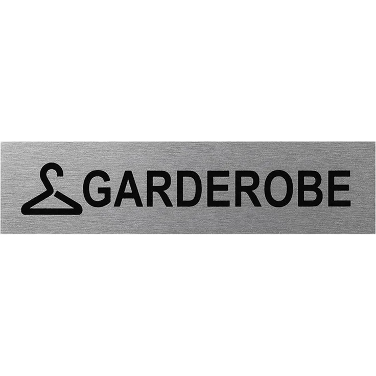 Türschilder in verschieden Größen + Bilder + Sprüche Türschild selbstklebend Firmenschild Gaderobe 160x40mm BWE