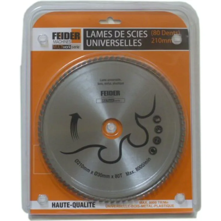 Feider F210LU Universal Kreissägeblatt multi Material 210 x 30 mm Z = 80