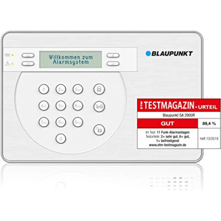 Blaupunkt SA 2900R Smart GSM Funk-Alarmanlage, Funk-Sicherheitssystem Set mit Bewegungsmelder, Tür-Fenstersensor, Fernbedienung & App, für Haus, Wohnung, B ro, Geschfür
