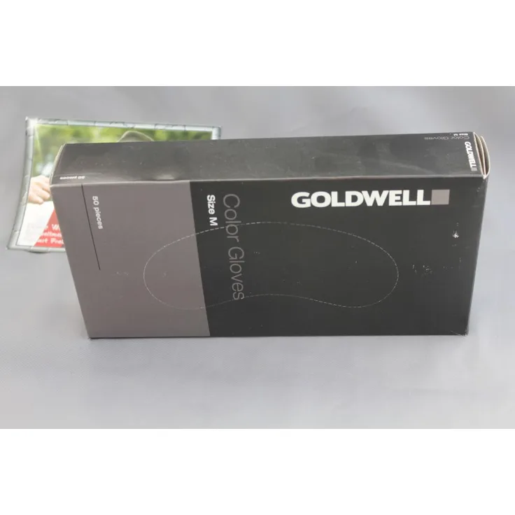 Handschuhe Latex puderfrei 50 Stück in schwarz Goldwell S 6 - 7