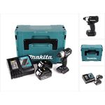 Makita DTD155RTJB Akku Schlagschrauber 18 V Brushless Sonderausgabe schwarz im Makpac + 2x BL1850 5,0 Ah Akku + 1x DC 18 RC Ladegerät