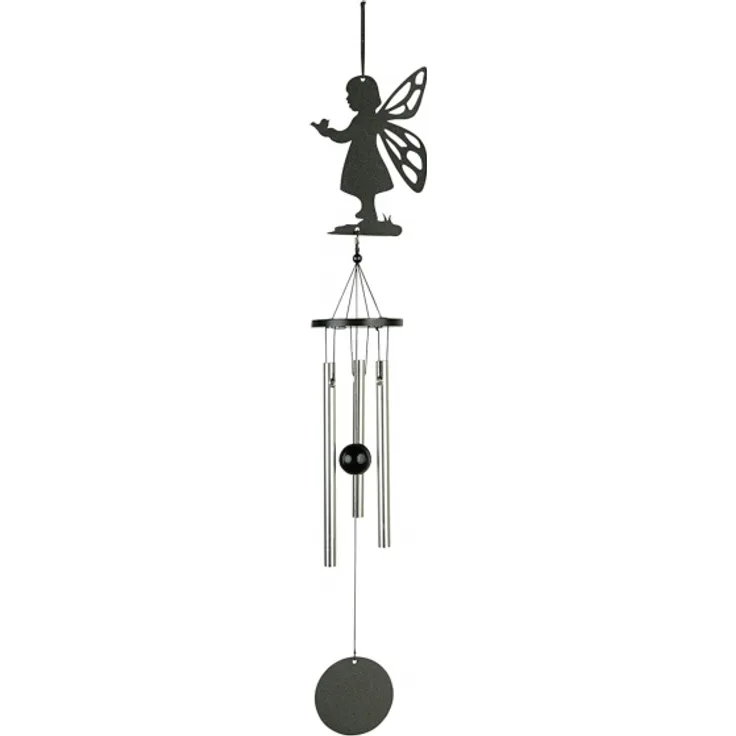 Art Bizniz windspiel Fairy 35 cm Stahl grün-silber 3-teilig