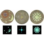 Haushalt International Trittstein, leuchtet im Dunkeln, Polyresin, Variante: Sonne