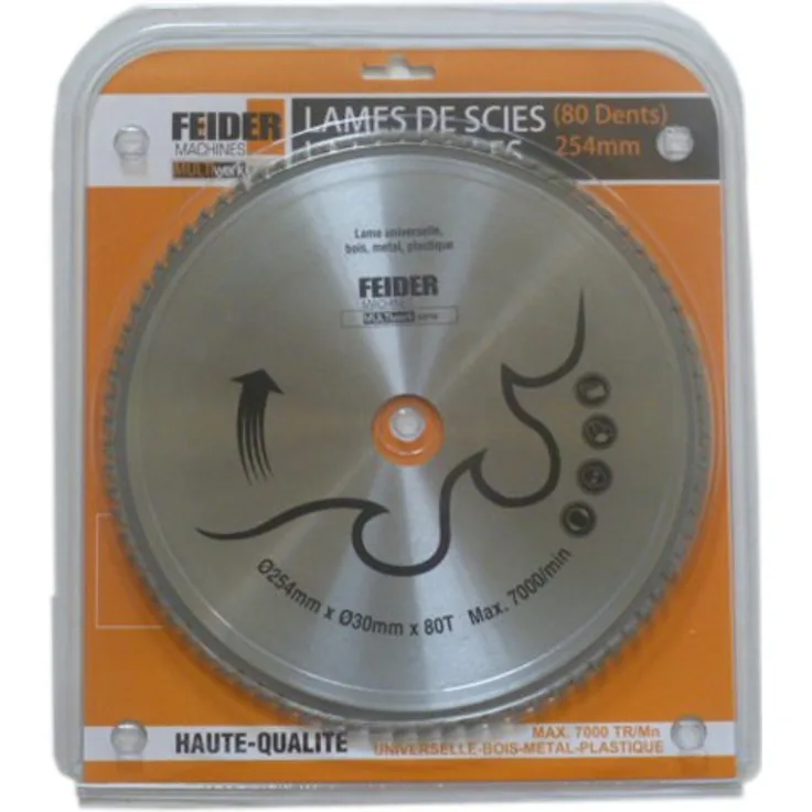 Feider F254LU Universal Kreissägeblatt multi Material 254 x 30 mm Z = 80