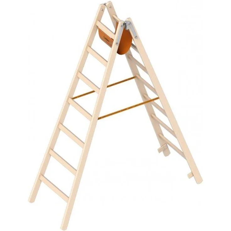 Layher Holzstehleiter 1038 - Länge: 2,10 m