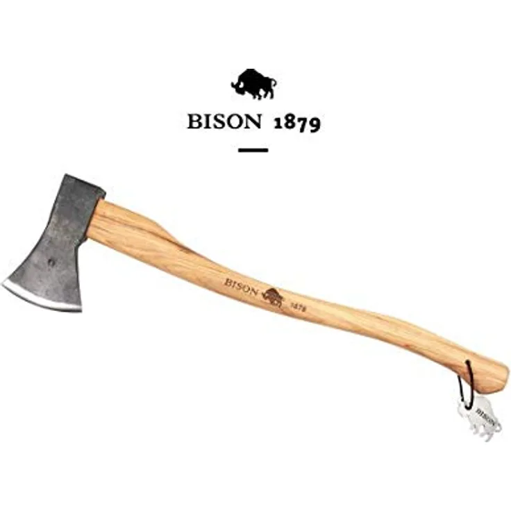 Bison 1879 --Universalaxt 1250g, 700mm Made in Germany, Natur